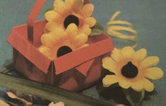 花篮折纸方法 纸花篮步骤图解