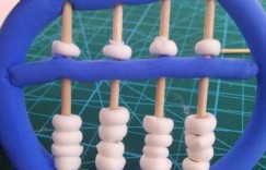 超轻粘土手工制作算盘教程，儿童简单手工教程