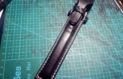 皮艺皮革手工制作教程，创意手工DIY高端大气修身款凌美小笔套手工制作过程图解教程