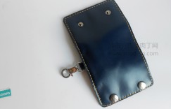 复古手工真皮汽车钥匙包 多功能腰挂包制作图解