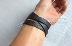 超级fashion的男款牛皮绕腕手链的详细制作教程(2)
