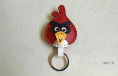 默默牛皮教程 球形愤怒小鸟包包挂件的做法(2)
