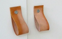 自己动手制作简洁时尚的皮革橱柜拉手图片教程