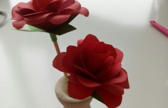 超级简单的玫瑰花叠法 漂亮的DIY花卉折纸教程(2)