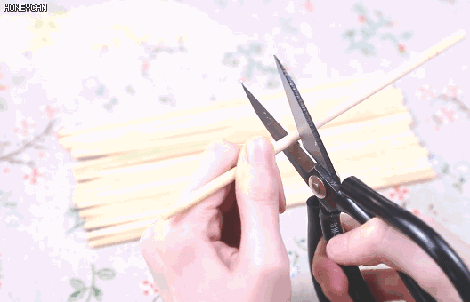 筷子DIY作品大全 旧筷子也有春天插图3