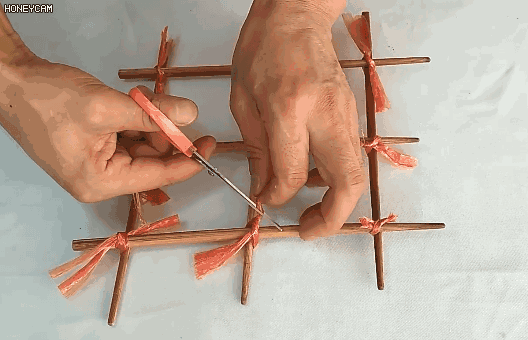 筷子DIY作品大全 旧筷子也有春天插图15
