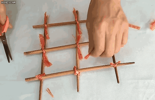 筷子DIY作品大全 旧筷子也有春天插图16