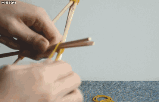 筷子DIY作品大全 旧筷子也有春天插图20