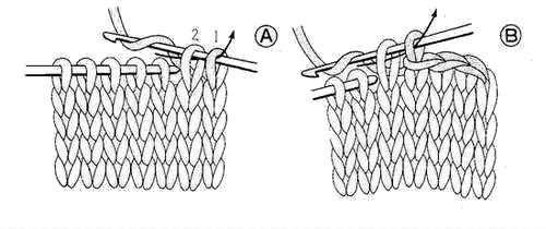 毛衣收针、棒针的收针方法—低针的伏针收针