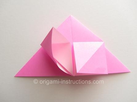 简单旋转折纸玫瑰折纸DIY图解教程