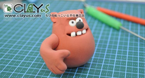 轻粘土恶猫手工制作教学 轻粘土猫喵DIY图解