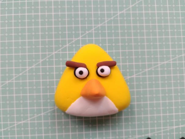 超轻粘土愤怒的小鸟制作图解-飞标黄