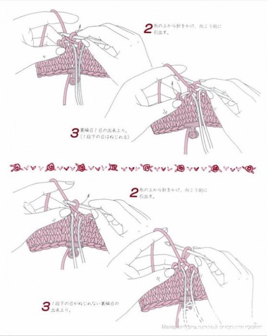 钩针编织基础钩针编制基础花样图解教程 日本一本针编织电子书扫描