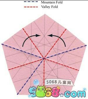 折纸作品 淡雅长春花折纸步骤教程