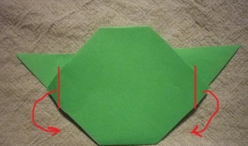 纸艺折纸手工制作教程，外星人头像折纸图解，简单的高达折纸