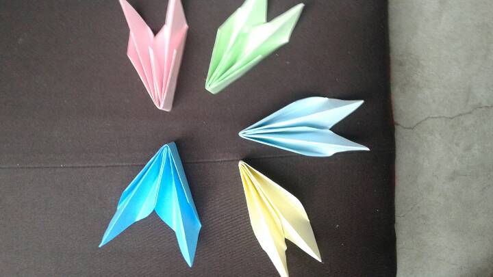 简单的DIY折纸教程 教你折叠漂亮的彩纸花朵 