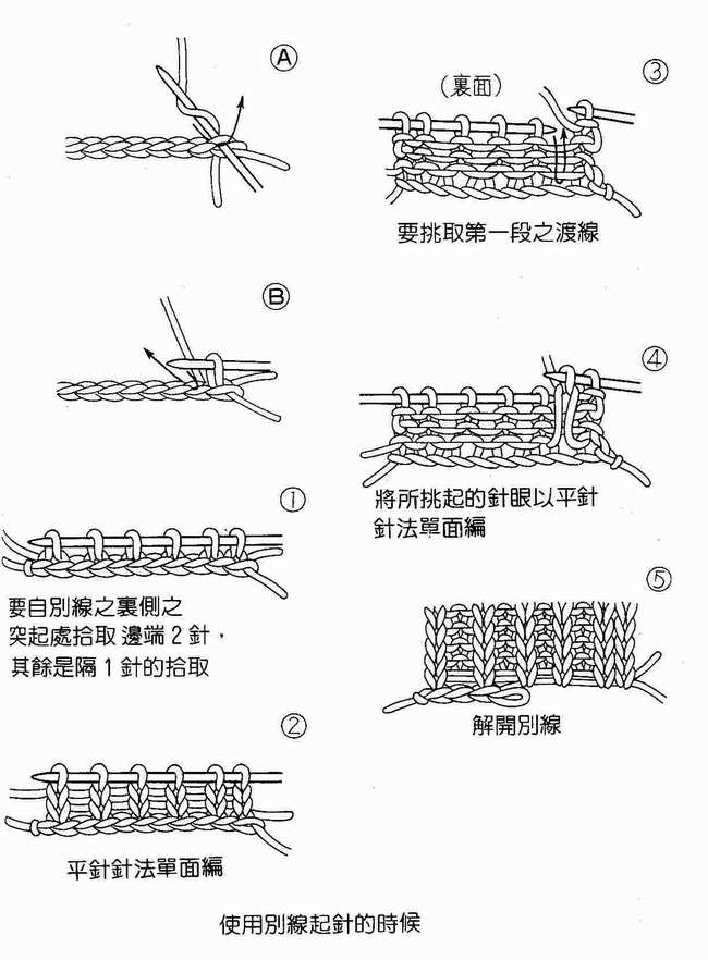 织毛衣起针方法、棒针起针基础教程图解